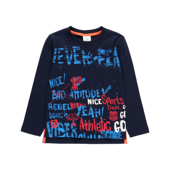 BOBOLI camiseta punto letras de niño
